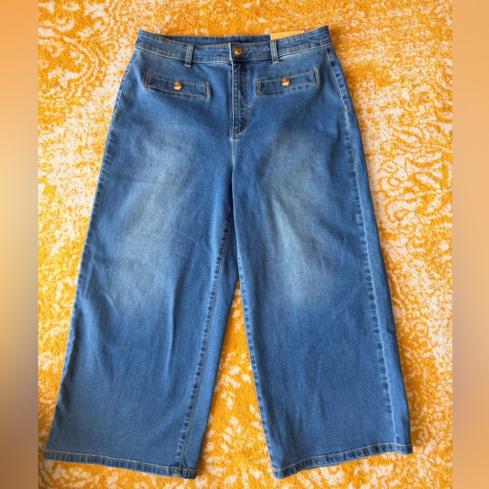 Michael Kors Wide Leg Blue Jeans